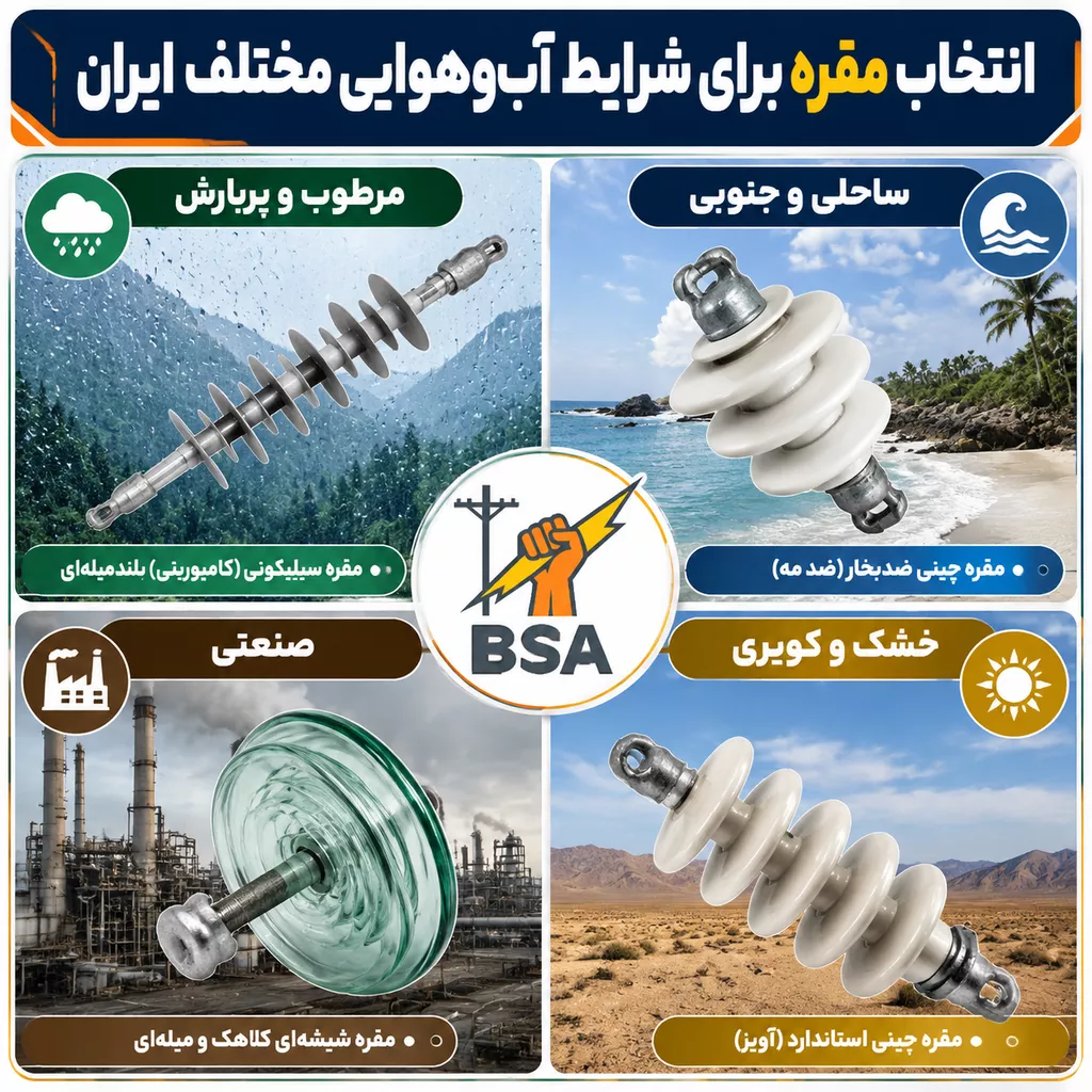 مقره مناسب مناطق مختلف آب و هوایی ایران