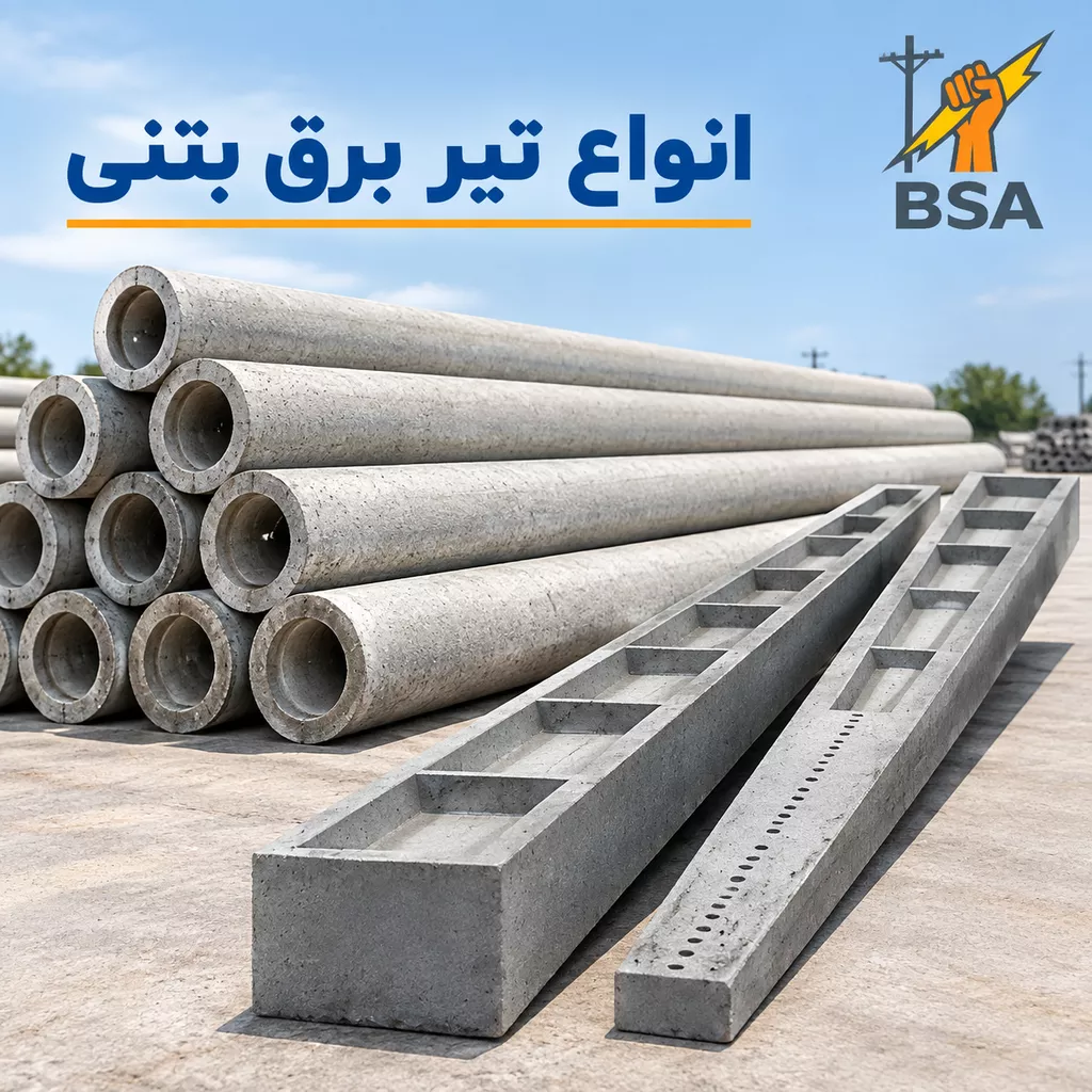 انواع تیر برق بتنی