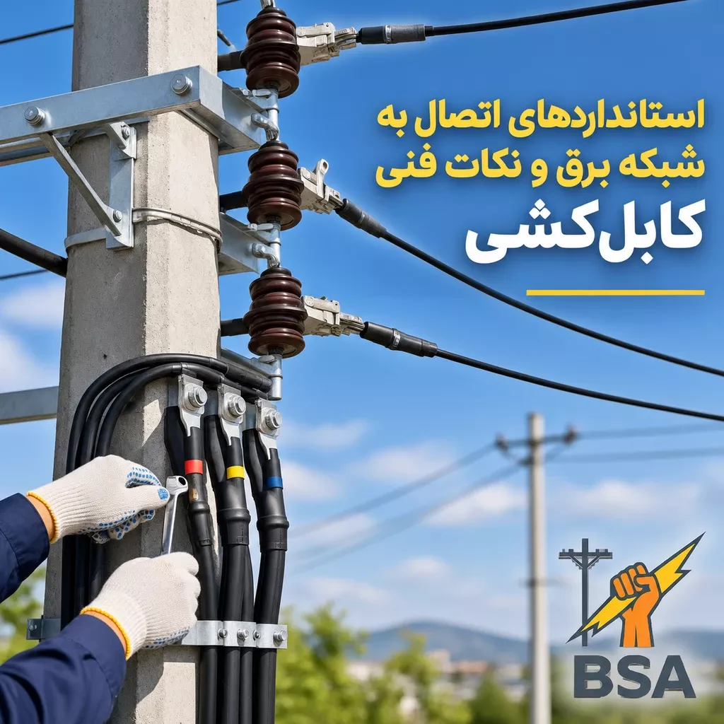استانداردهای اتصال به شبکه برق و نکات فنی کابلکشی