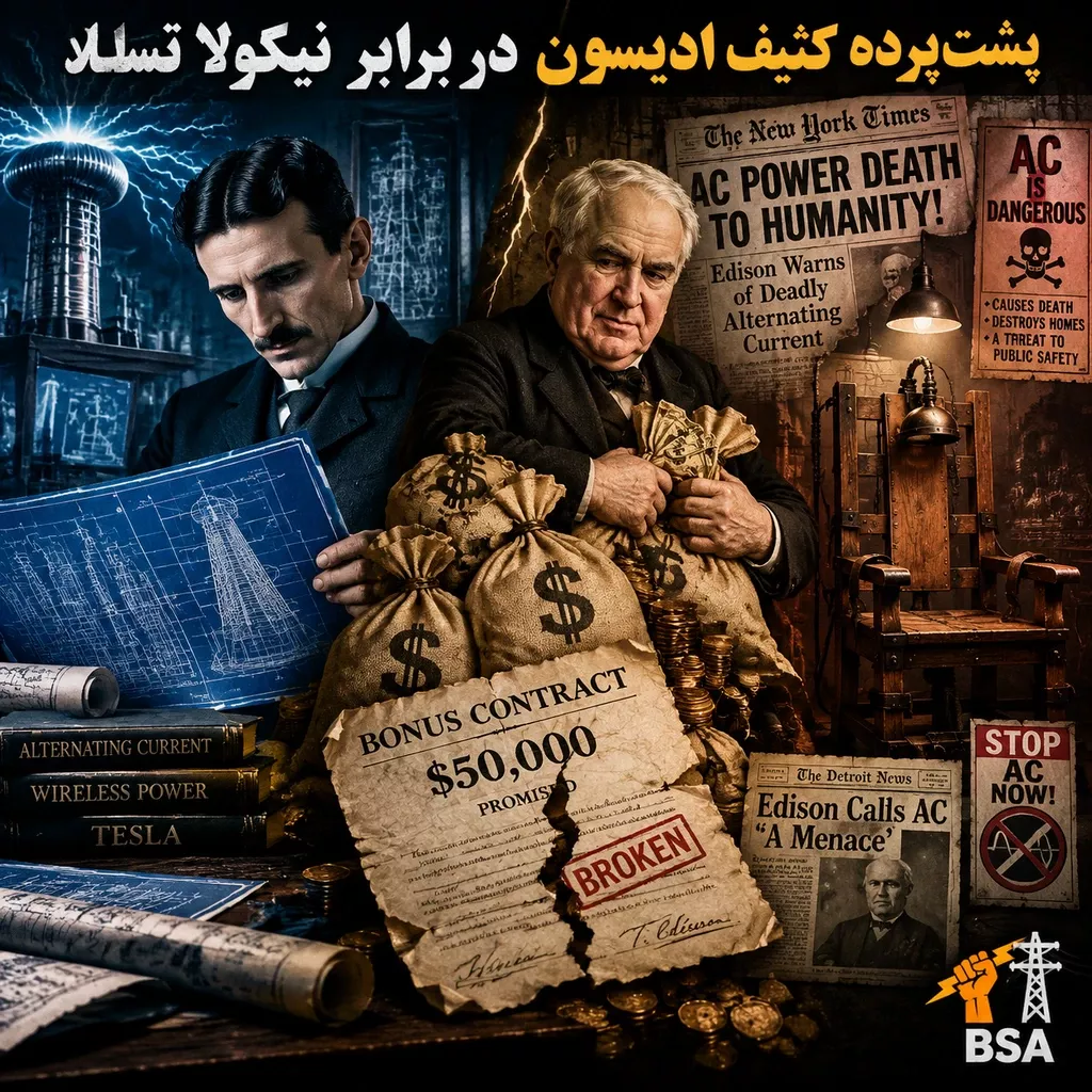 پشتپرده کثیف ادیسون در برابر نیکولا تسلا